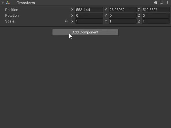 Adding A Static Batcher Listener Component From Add Component Menu GIF